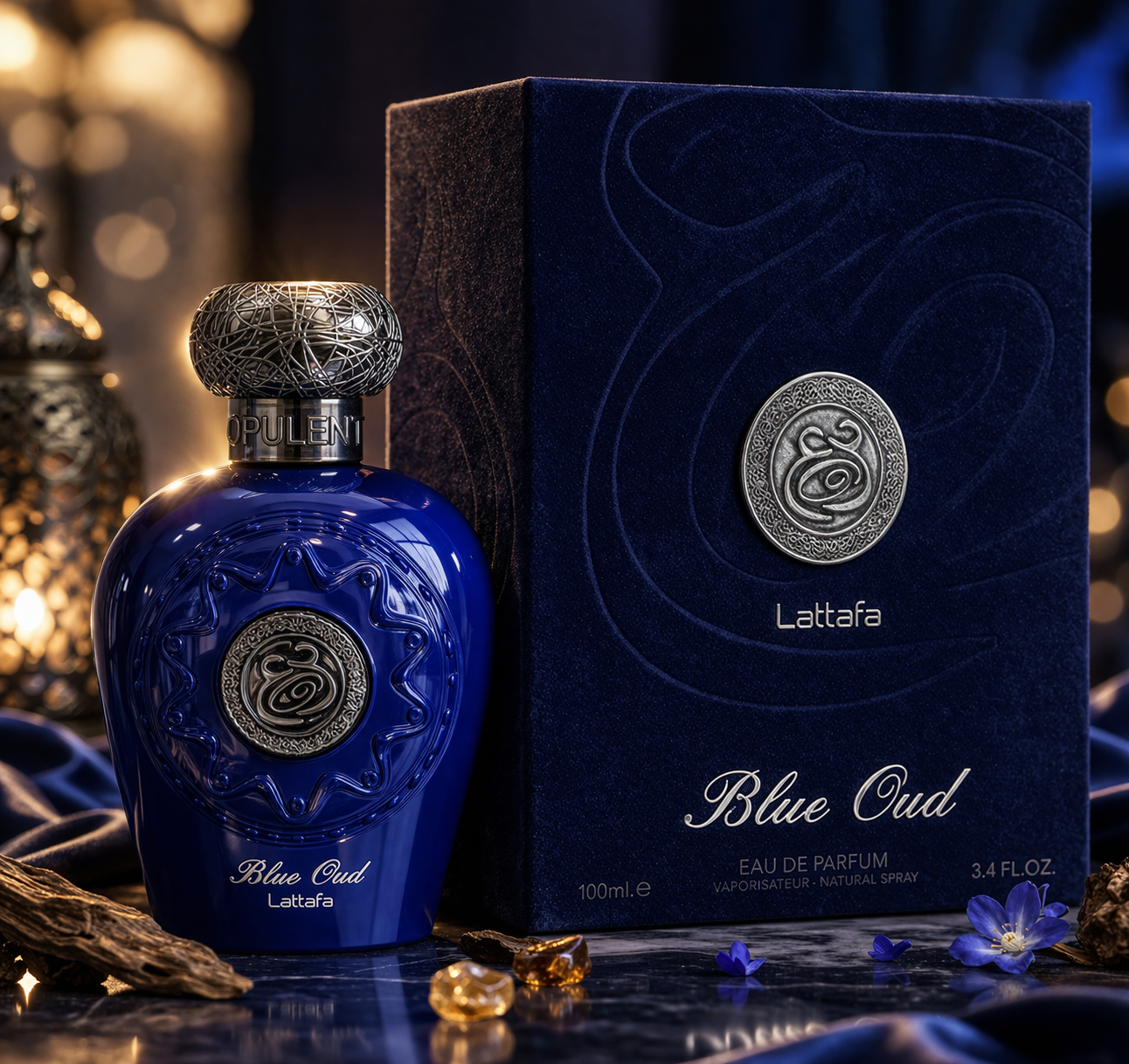 Lattafa Opulent Blue Oud 100ml Eau De Parfum